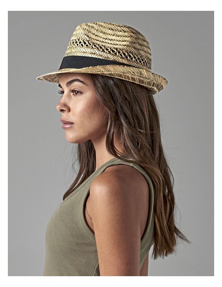 BEE-B730-Straw Summer Trilby 2